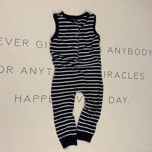 Blue stripe tank Little Bipsy Romper 12-18 months
